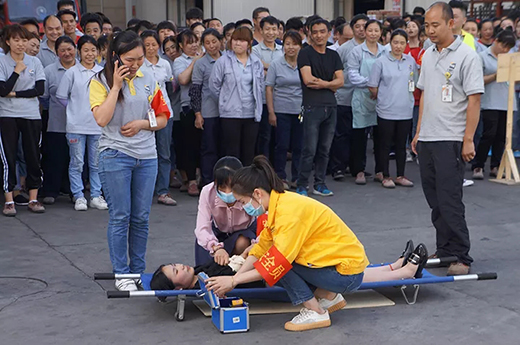 上；；；g亚洲集团2019年上半年消防演习现场